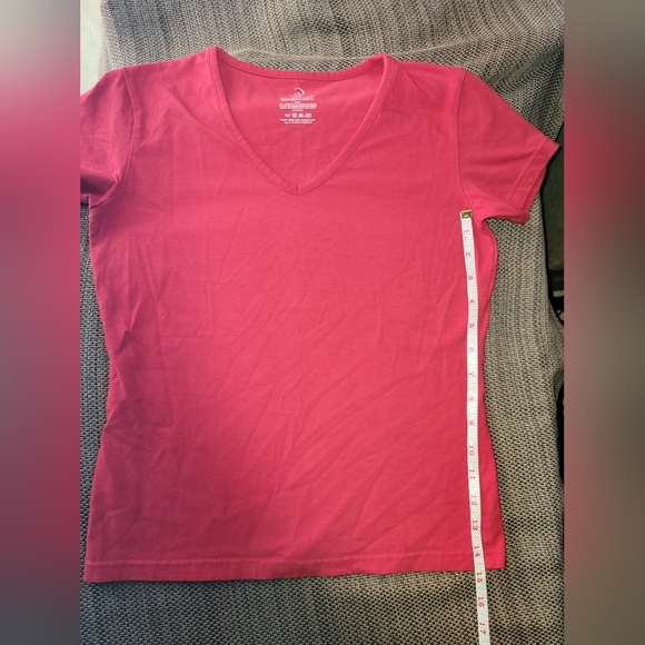 Classic Red V-Neck Tee - Picture 3 of 4